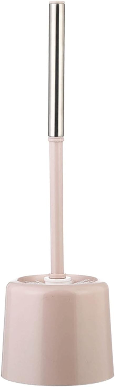 Toilet Brush, Toilet Bowl Brush with Holder, Toilet Brush Set, Bathroom Cleaning Kit, Multifunction Toilet Bowl Brush for Bathroom or Bathroom Cleaning (Color : Pink) (Pink)