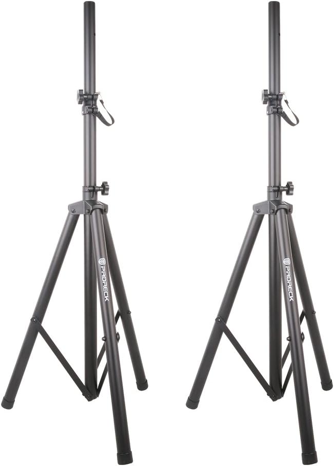 PRORECK Party 15 Portable 15-Inch 2000 Watt 2-Way Powered PA Speaker System Combo Set with Bluetooth/USB/SD Card Reader/FM Radio/Remote Control/LED Light