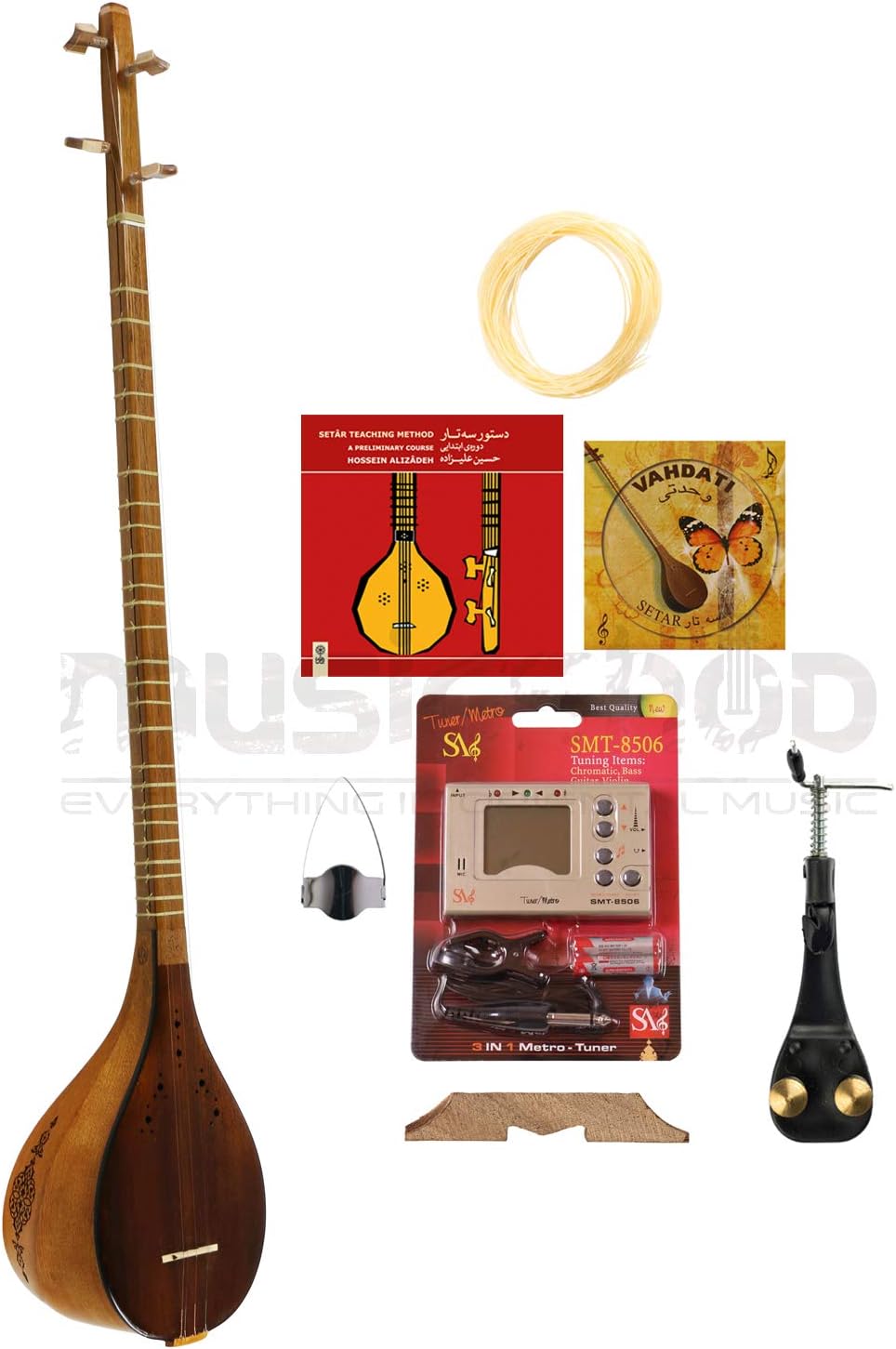Perfect quality Persian Setar, Sehtar, Sitar with a free soft bag