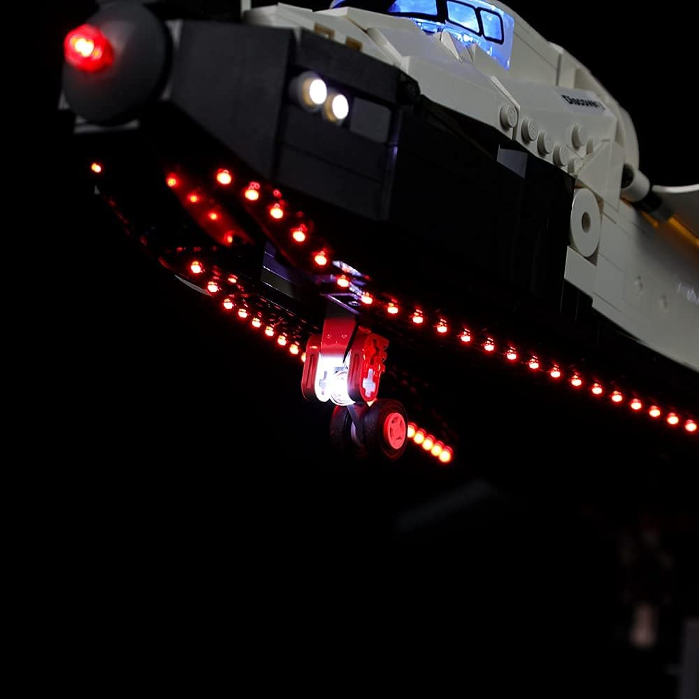 Kyglaring Light kit for Creator Expert NASA Space Shuttle Discovery Building Blocks Model -Light Set Led Compatible with Lego 10283-Not Include Model (RC Sound Version)