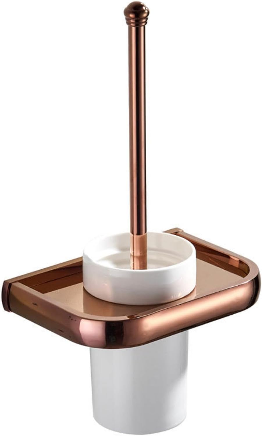 Bathroom Accessories, Toilet Brush Holder Toilet Brush Cup Cup Toilet pegs Bathroom Hardware kit Bathroom., Finish Rose Gold