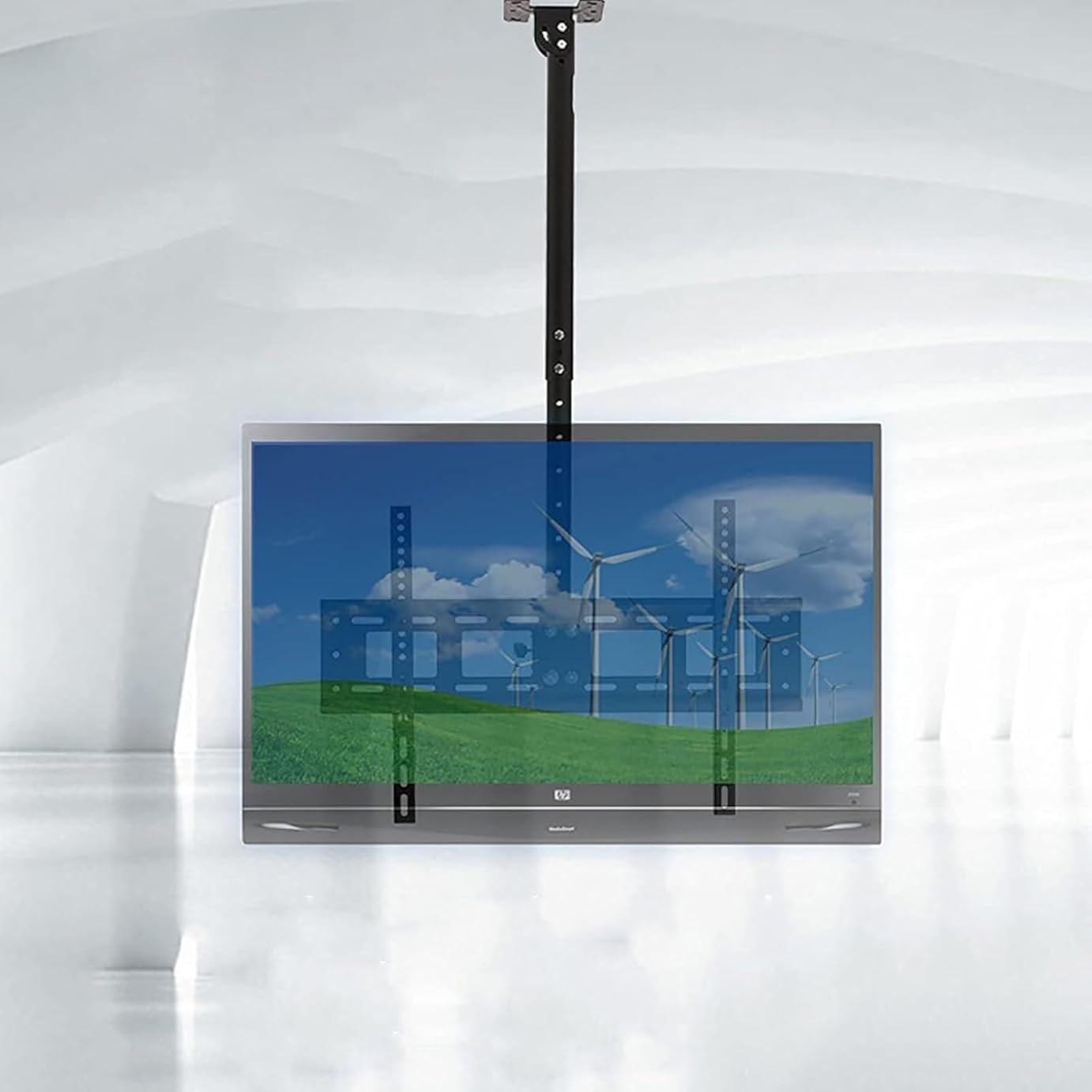 tv Wall Mount' Telescopic TV Bracket TV Wall Mount Ceiling TV Mount Bracket, Full Motion 360 Deg Rotation Tilt Swivel TV Mount, Can 90° Flip Down Folding tv Mount Wall Mount tv Bra