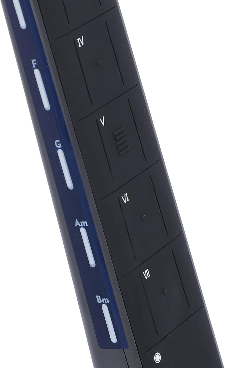 Stringless Guit Stringless, Powerful Chord Synthesizer, Interactive Sheet Music, Automatic Drum Machine for Easy Rhythm Style Transformation Foldable (Black Grey)