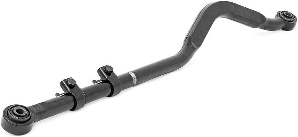 Rough Country Forged Adjustable Track Bar for 18-23 Jeep Wrangler JL/JT - 11061, Front, Black