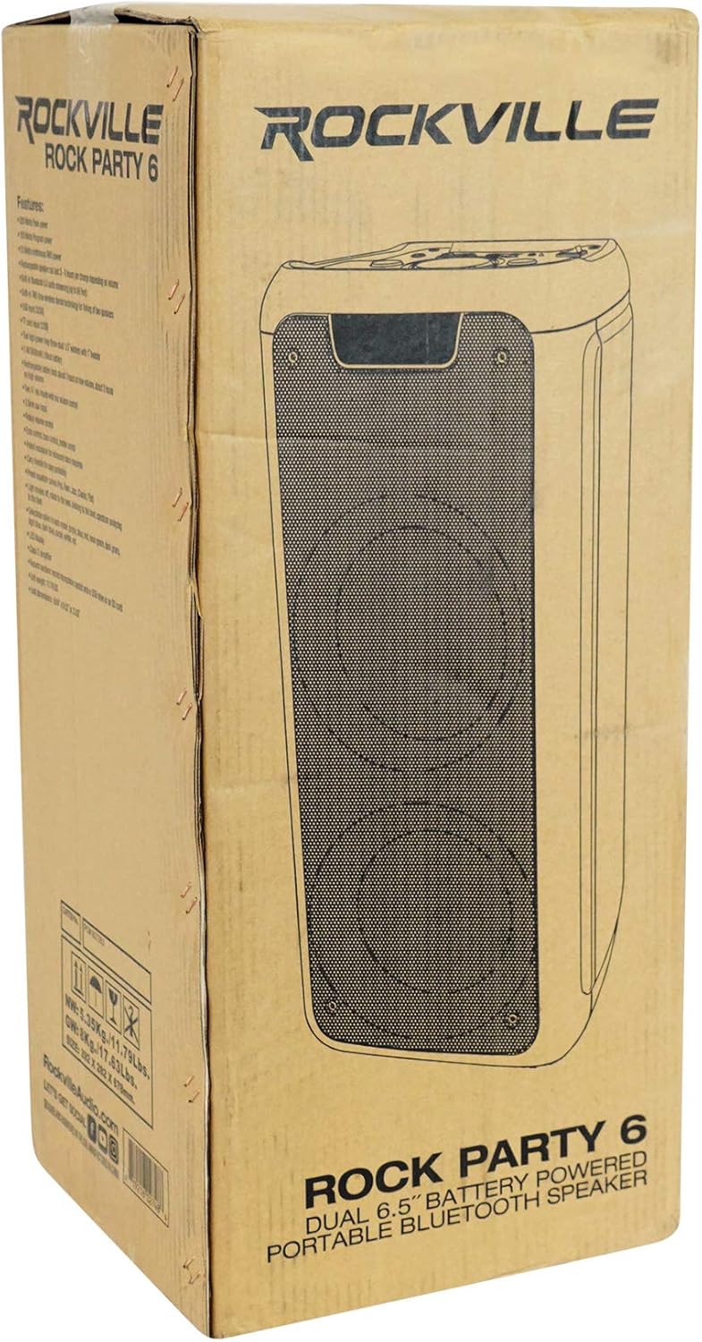 Rockville Rock Party 6 Bundle: Dual 6.5