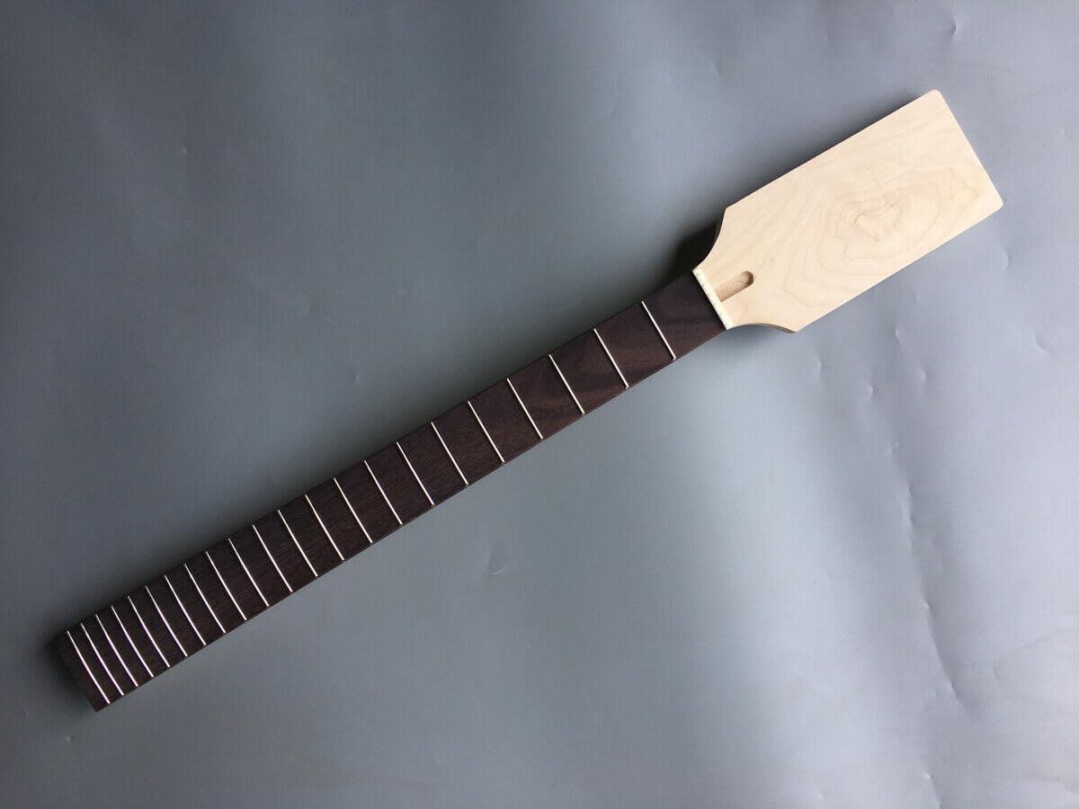 7 String Electric Guitar Neck 22 Fret 24.75inch Maple Rosewood Paddle head Guitar Neck Wide Unfinished guitar parts Replacement (7 String Not inlaid)