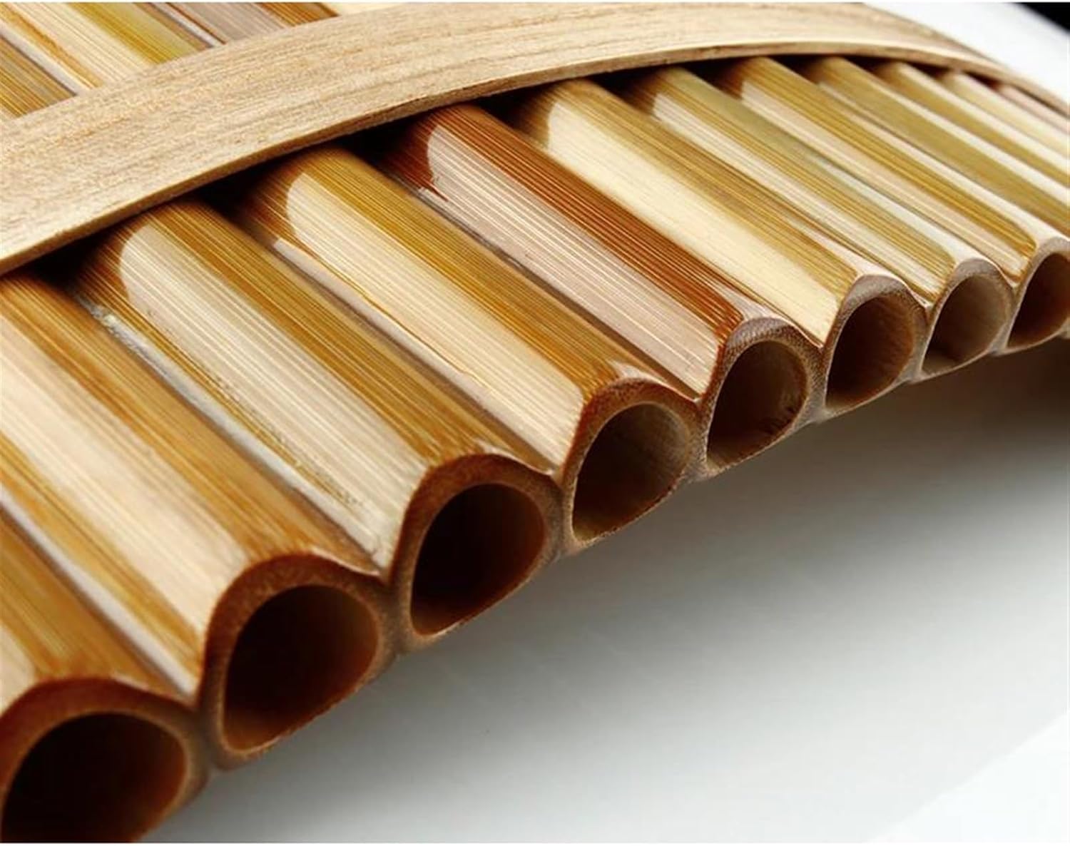 pan flute for beginners 18 Pipes Pan Flute F Key Pan Pipes Woodwind Instrument Chinese Traditional Musical Instrument Pan Flute (Color : Left)