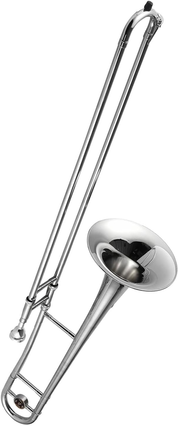 Silver alto trombone brass B flat musical instrument white copper suitable for beginners