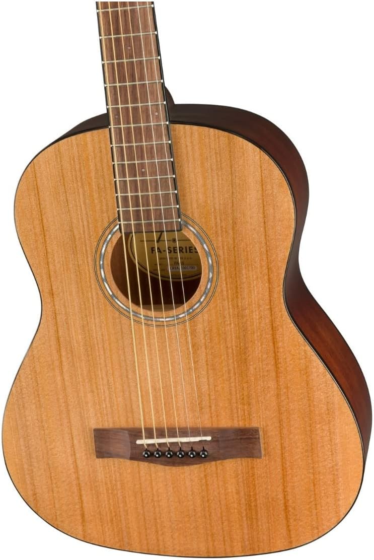 Fender FA-15 3/4 Scale Steel String Acoustic Guitar, with 2-Year Warranty, Natural, with Gig Bag