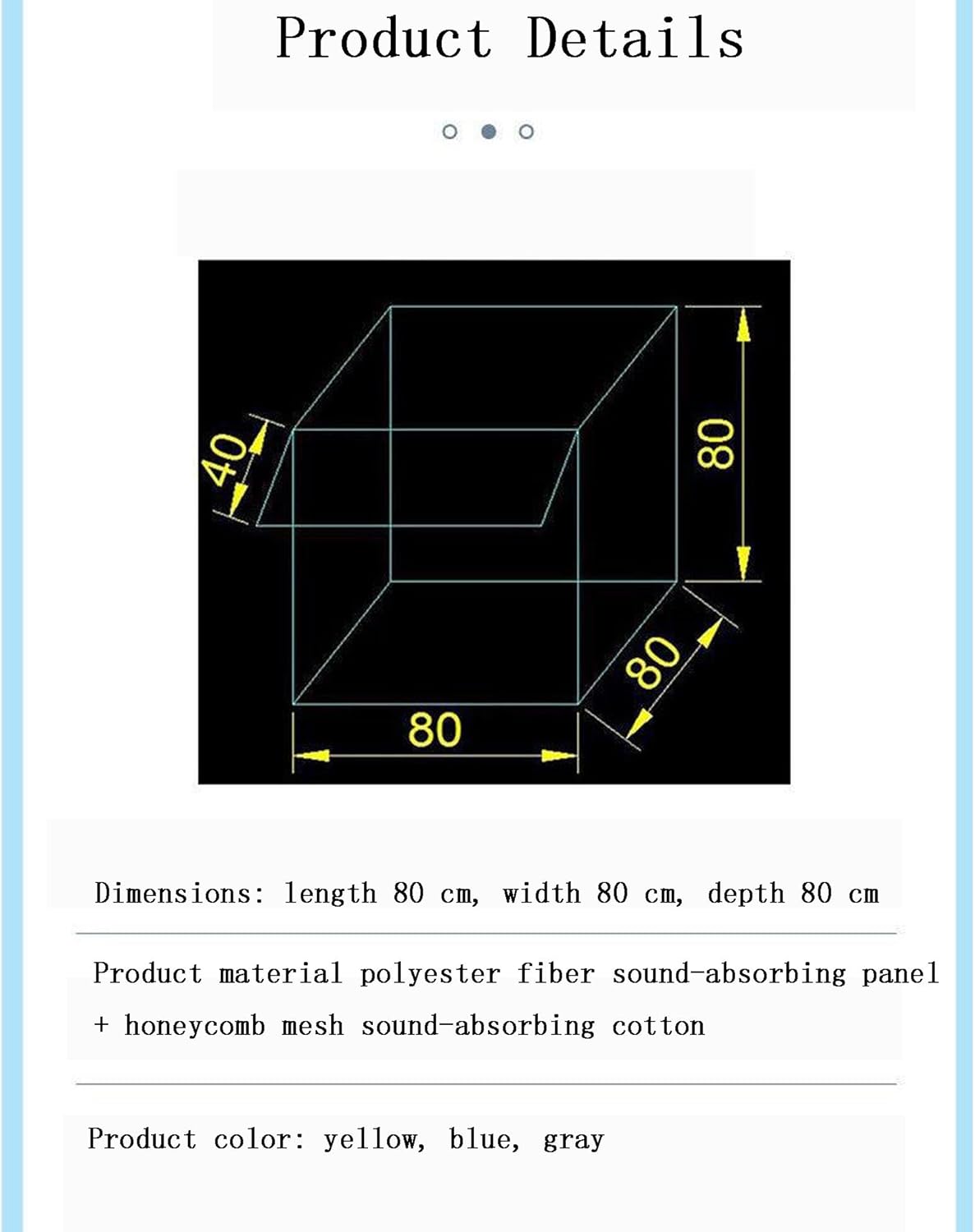 Portable Recording Booth, Desktop Soundproof Cover, Decreasing Noise, Vocal Absorbing Shield, for Microphone Recording Equipment (Grizzle)