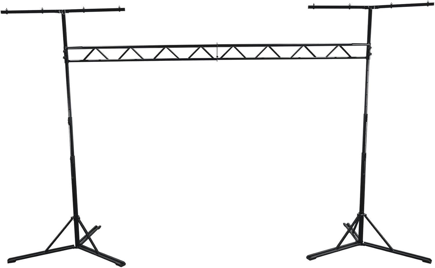 Rockville RLT8 300lb DJ Lighting Truss System, Flat-Base Stability, Foldable T-Bars, Modular Design, Perfect for Mobile DJs and Event Pros