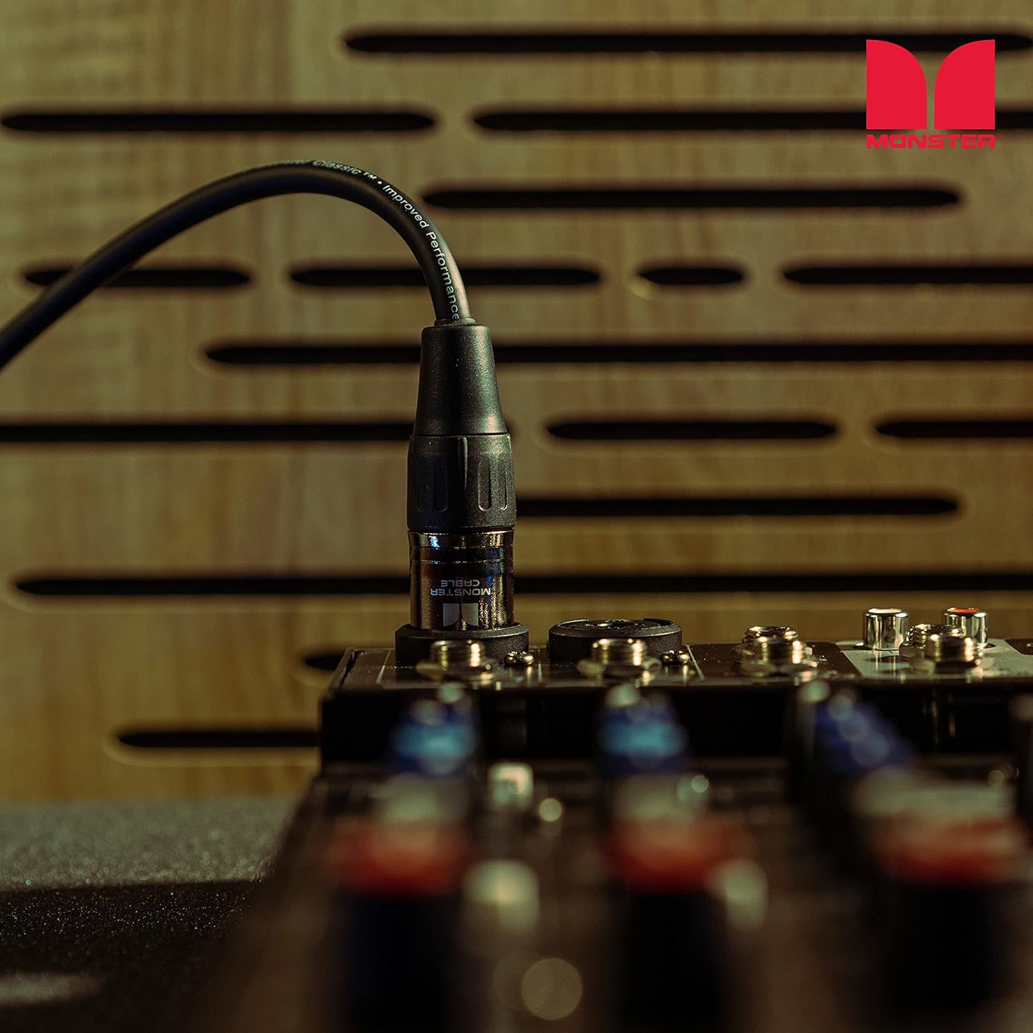 Monster Prolink Classic Microphone Cable, 50 Feet – Silver Contact Connectors, MultiTwist Construction, 95% Copper Braided Shield, Professional Mic Cable