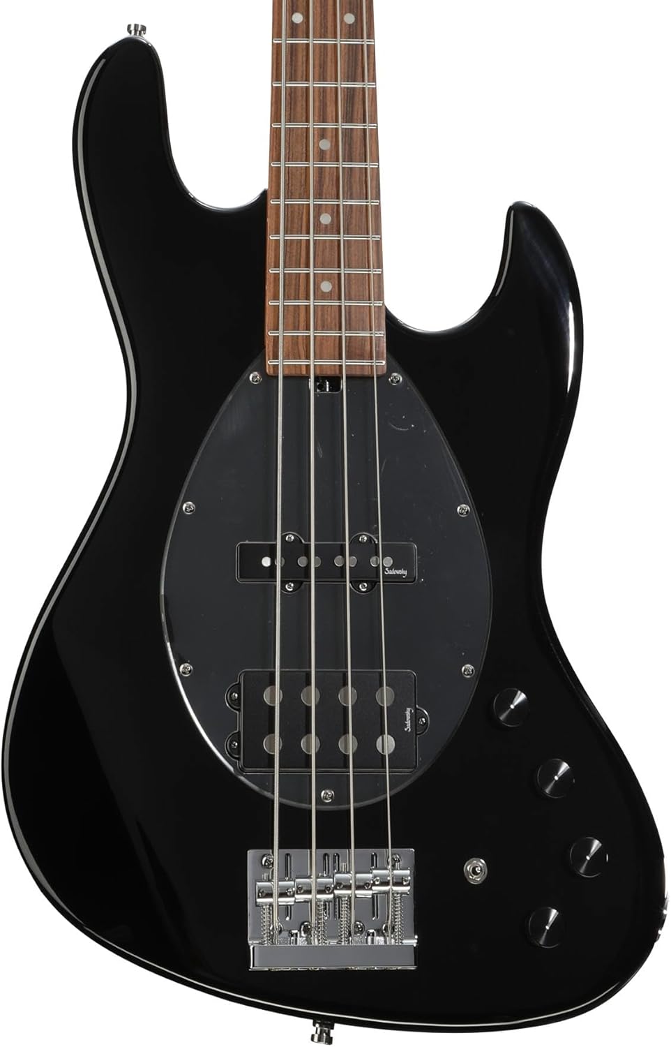 Sadowsky MetroExpress Vintage M/J Bass Guitar - Solid Black, Morado Fingerboard