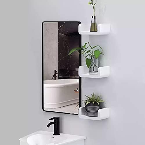 Shower Shelves Bathroom Shelf, Wall Mounted Organizer, Drill Free Fixture Furniture Rack Accessory Bathing Accessories (Color : Full Three)