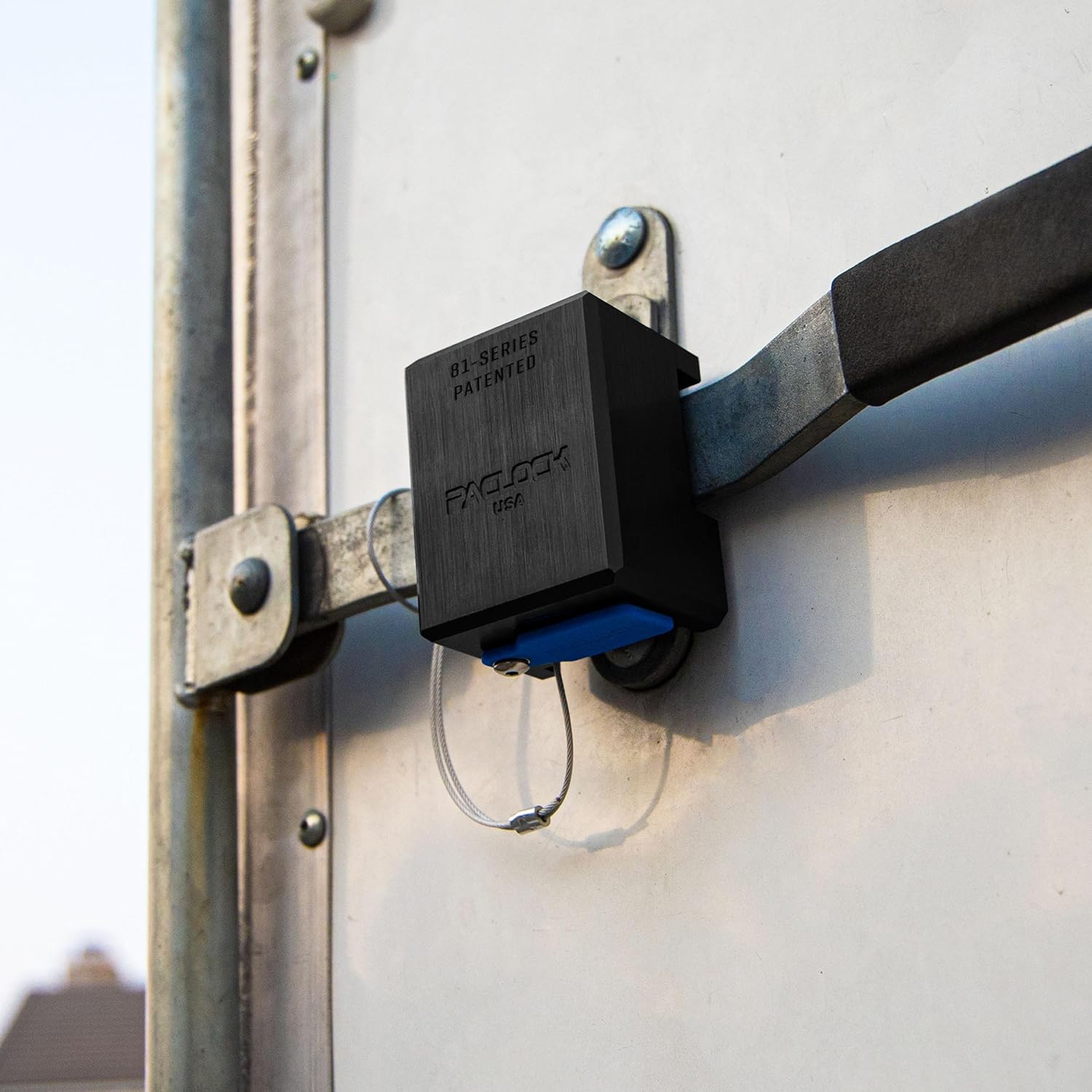 PACLOCK's UCS-81A Patented Trailer Lock, High Performance 6-Pin Cylinder, Keyed Differently, Black