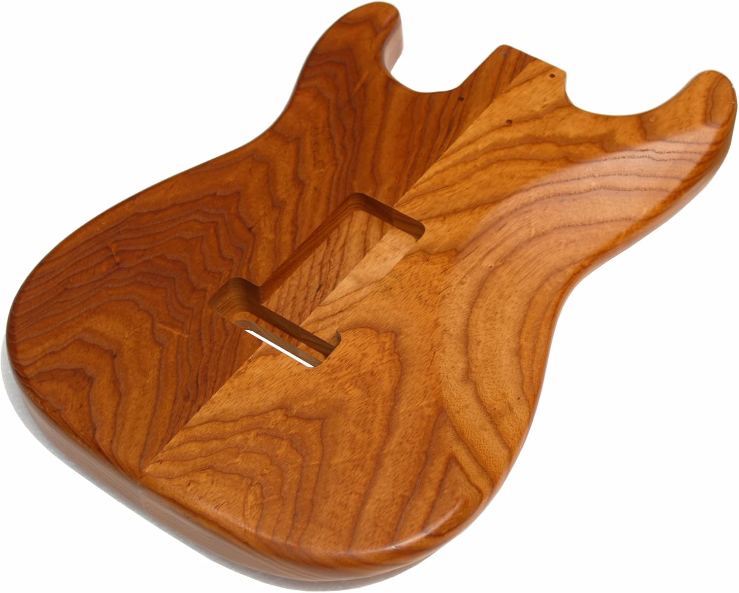 Strat Electric Guitar Body Vintage, 2Pcs SSS Roasted Swamp Ash Wood Body for ST Electric Guitar