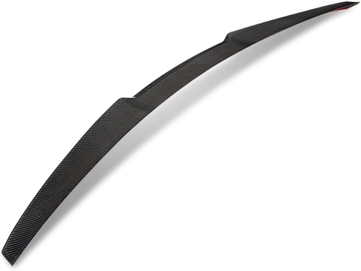 DNA MOTORING 2-SPC-6146-CF Glossy Black Carbon Fiber Car Trunk Lid Spoiler Compatible with 2010-2016 BMW 5-Series M-Style xDrive Models