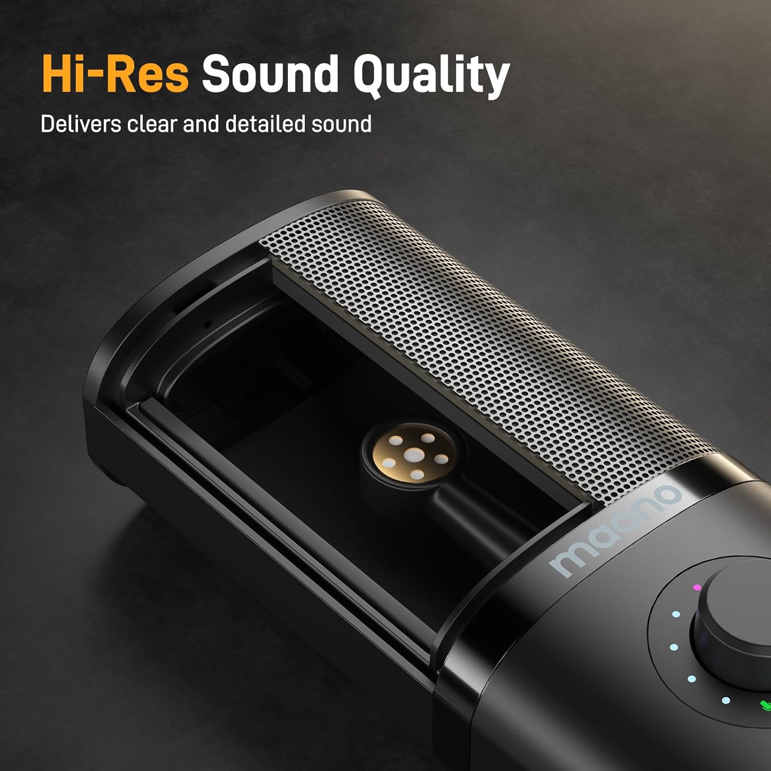 MAONO USB Podcast Microphone Bundle with Monitor Headphones, Works for Podcaster,Content Creator, Streamers.