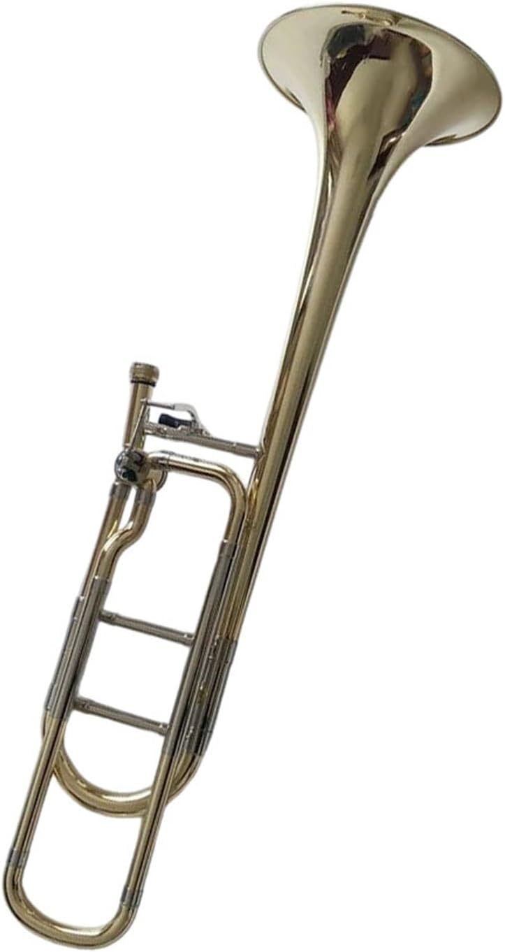 Adult Trombone Instrument B/F Alto Trombone Phosphor Bronze Lacquer Gold Band Accessories