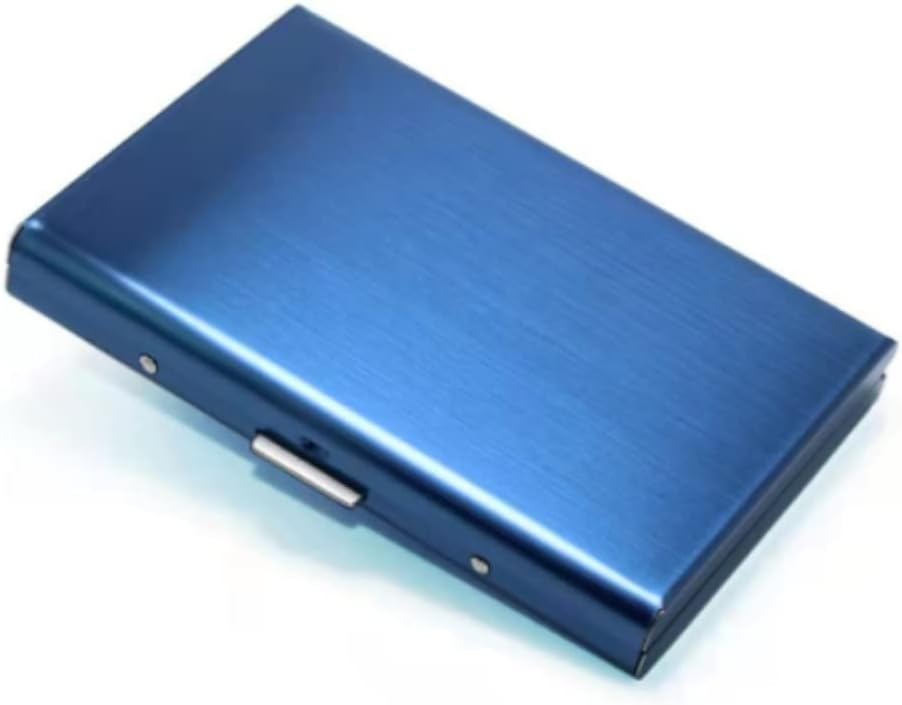 Aluminum Antimagnetic Card Holder Women Men Metal Credit Card Business Card Holders Organizer Purse Wallet (Color : D, Size : 9.6 * 6.5cm)