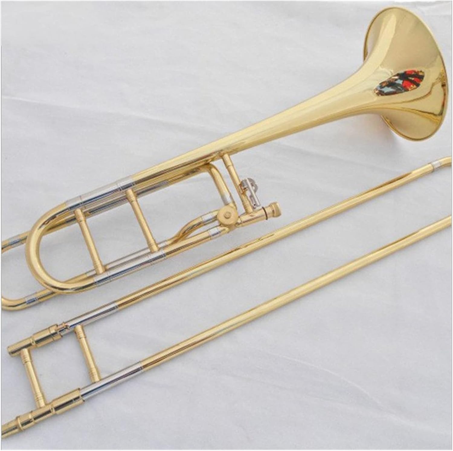 Student Trombone Trombone Tenor Bb/F Key Great Technique Sound Professional Brass Body Trombone Kit