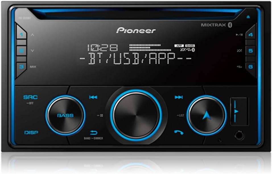 Pioneer FH-S520BT/B 2-DIN CD Receiver Built in Bluetooth (Certified Refurbished)