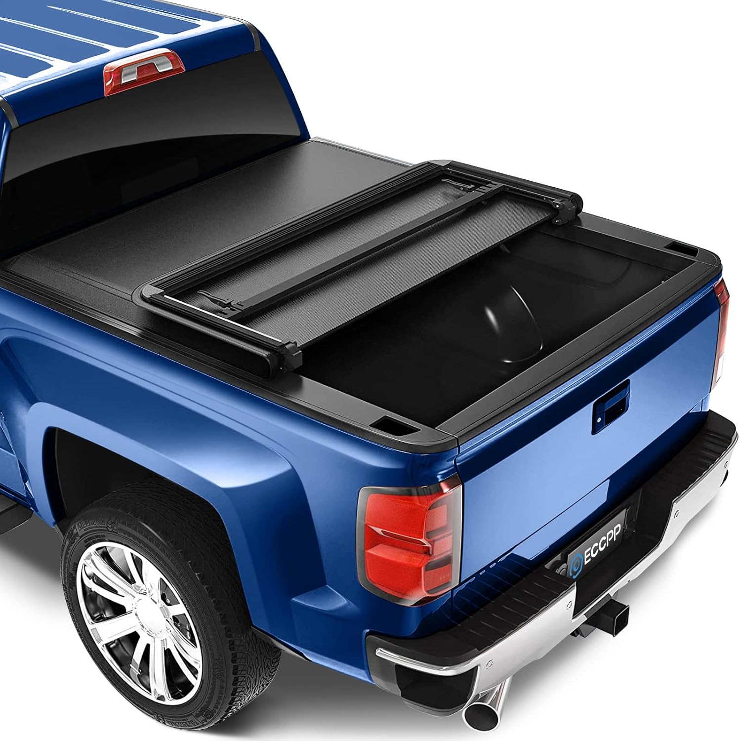 ECCPP Soft Tri-Fold Truck Bed Tonneau Cover fit for Dodge for Ram 2500/3500 2010-2019 Fits 5.8FT Truck Bed No-Drill Install,Black