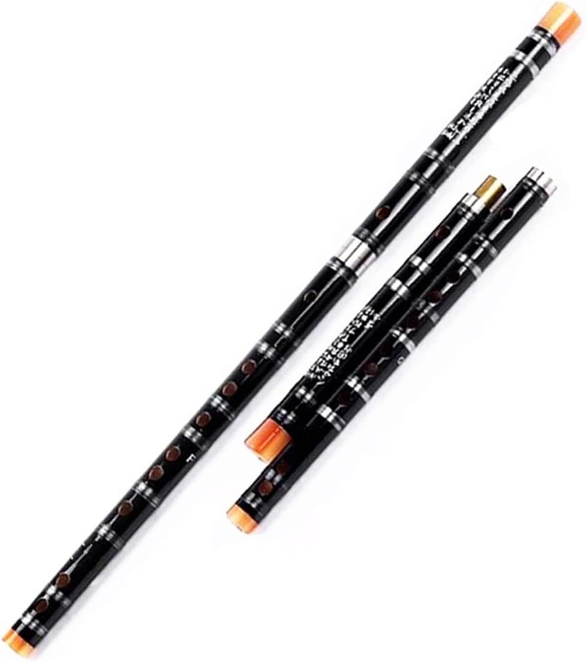 Chinese Bamboo Flute White Brass Joints C D E F G Key Woodwind Musical Instruments Transverse Flute Dizi (Color : E)