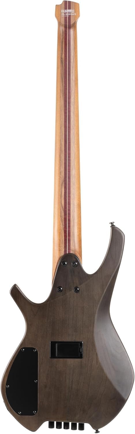 Cort Space 5 Headless 5-String Electric Bass Guitar Bundle with Gig Bag, MXR Instrument Cable and Dunlop Pick Pack (Star Dust Black)