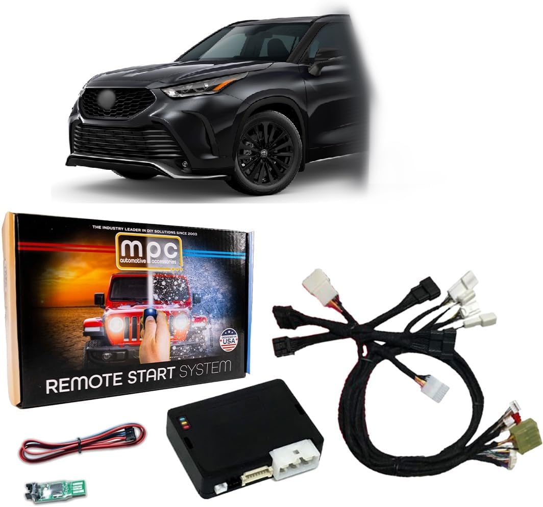 MPC Remote Start Kit Compatible with Toyota Highlander 2024 || Plug and Play || Push Lock 3X to Start || USA Tech Support