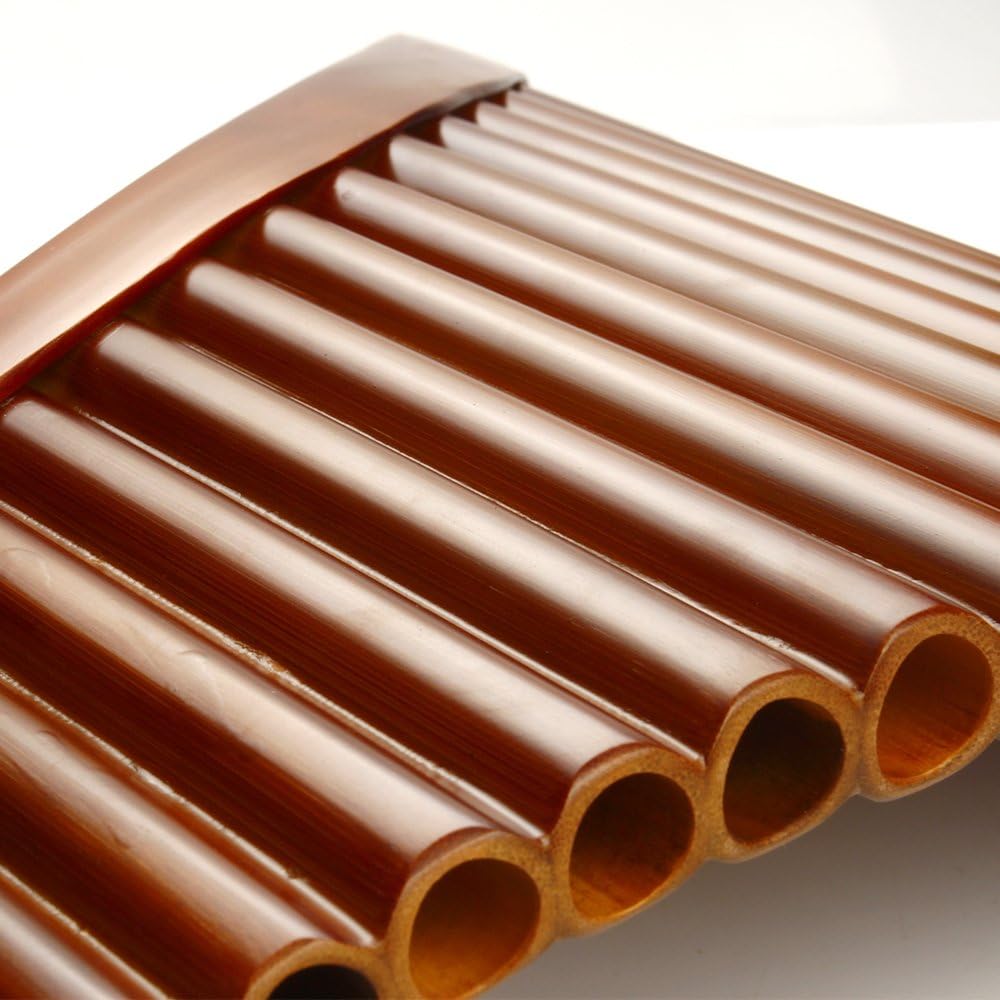25 Pipes C Key Pan Flute Chinese Traditional Musical Instrument Pan Pipes Easy to Learn (Right Hand)