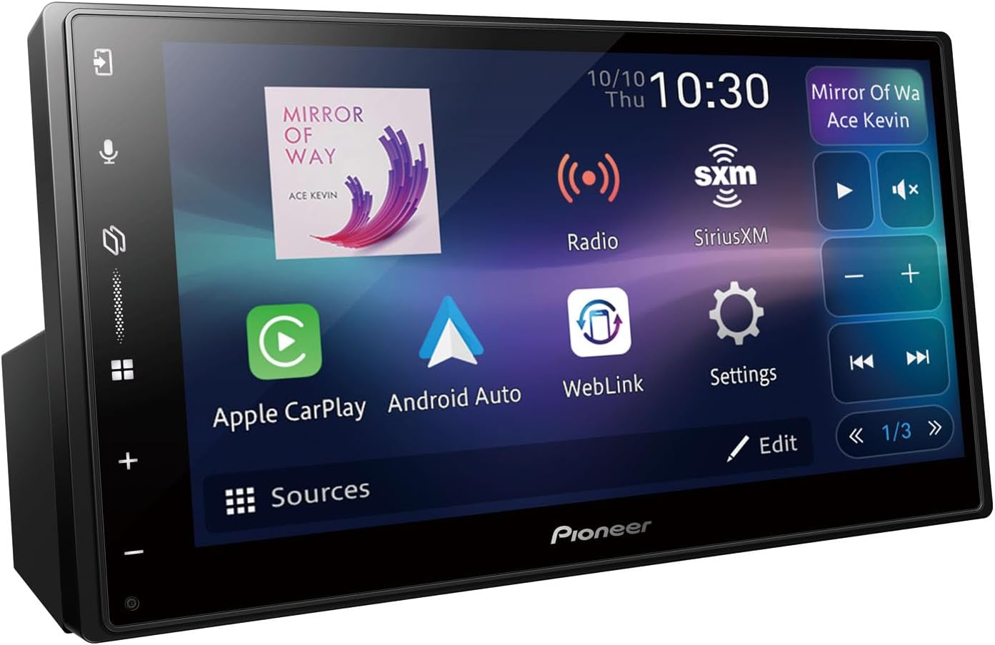 Pioneer DMH-W3000NEX 6.8 Inch Digital Multimedia Receiver w/Built-in Bluetooth (Renewed)