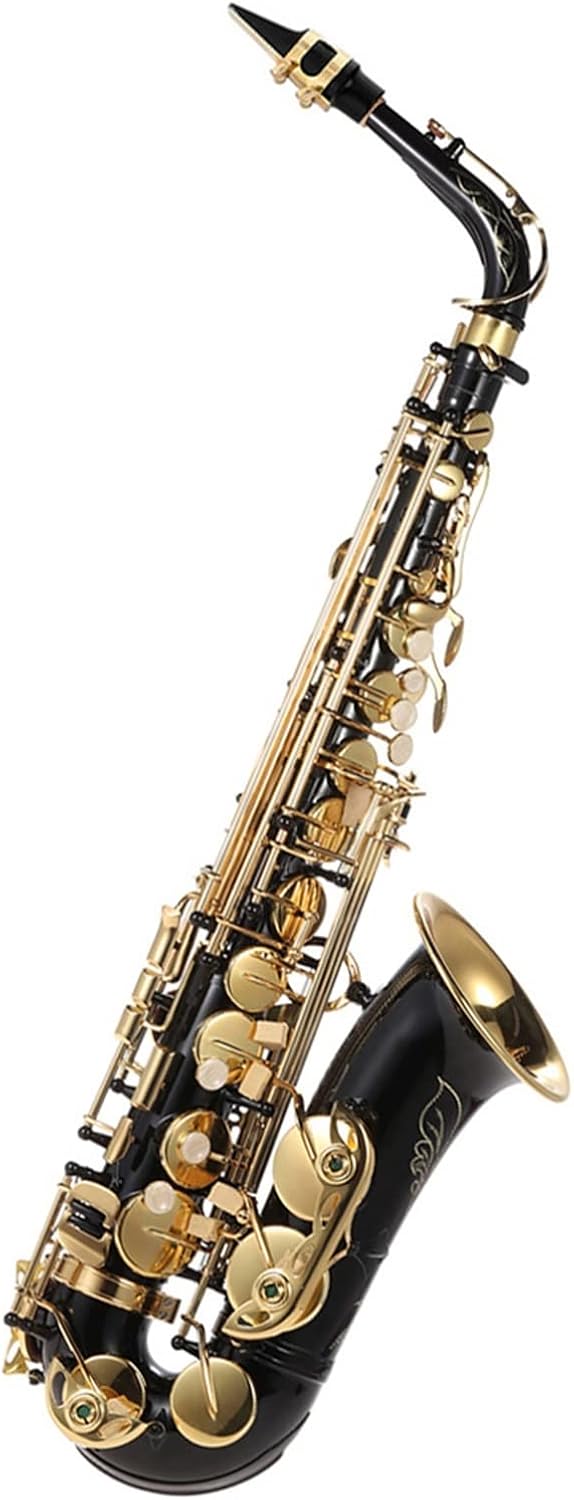 EB Alto Saxophone Brass Lacquered Gold E Flat 82Z Key Type Woodwind Instrument Beginner Saxophone