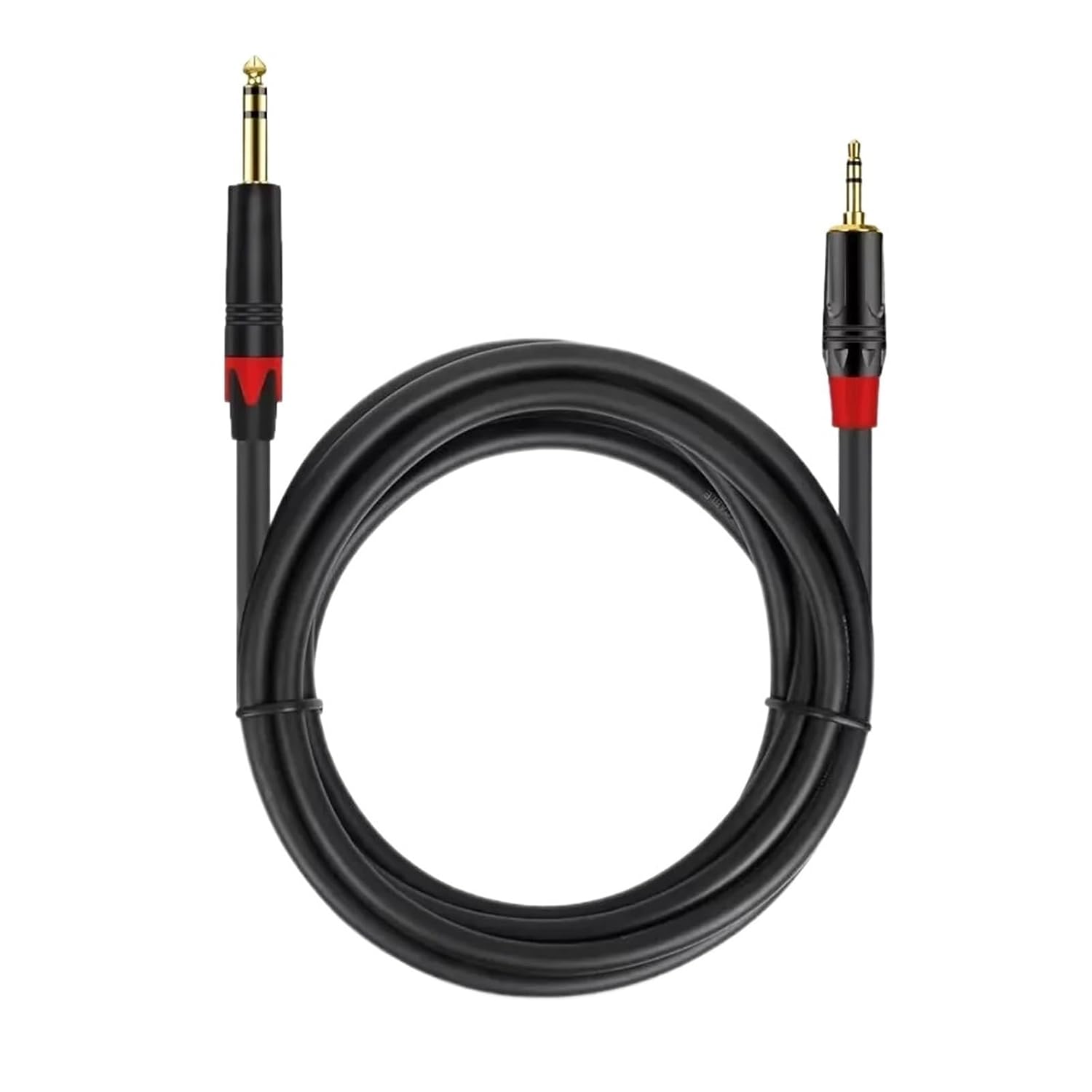 3.5mm to 6.5mm AUX Balanced Audio Cable Male to Male for Cellphone Computer Guitar Connect Amplifier Speaker 1 4inch Stereo Cord(3.5 to 6.5TS,1m)