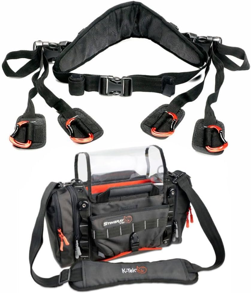 K-Tek Stingray Junior X Bag (Orange) and Waist Belt Bundle