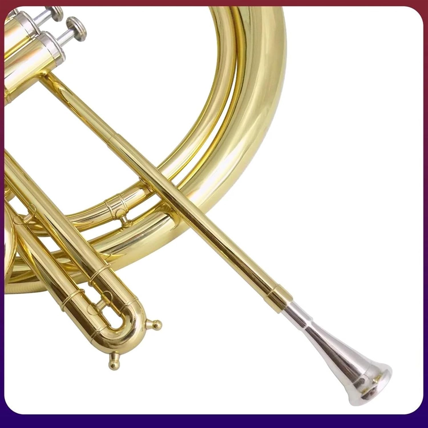 Brass French Horn Bb Piston French Horn Musical Instruments Yellow Brass Body Lacquer With Case Mouthpiece