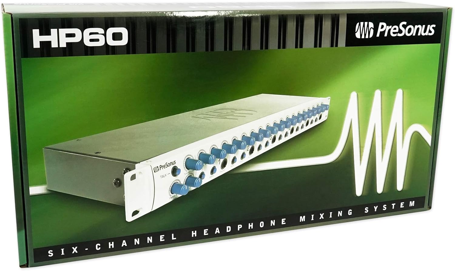 PreSonus HP60 6-Channel Amplifier Headphone Amp w/Talkback & A/B Input Mix Bundle with Audio Technica ATH-M30X Professional Studio Monitor Collapsible Headphones (2 Item)