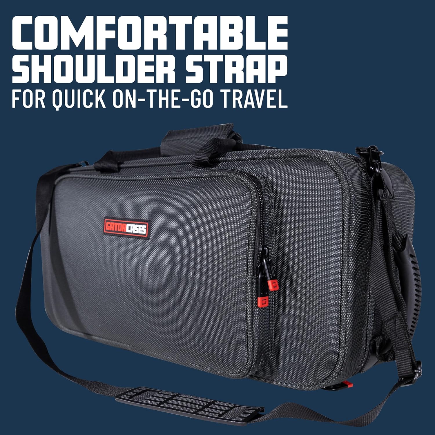 Gator Cases Adagio Series Shaped EPS Polyfoam Lightweight Case for Eb Alto Saxophone; (GL-ALTOSAX-S23)