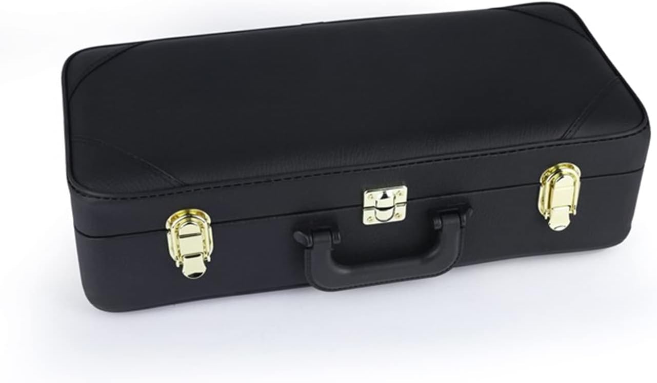 Bb Saxophone Straight Brass Saxophone Professional Woodwind Music Instrument with Accessories