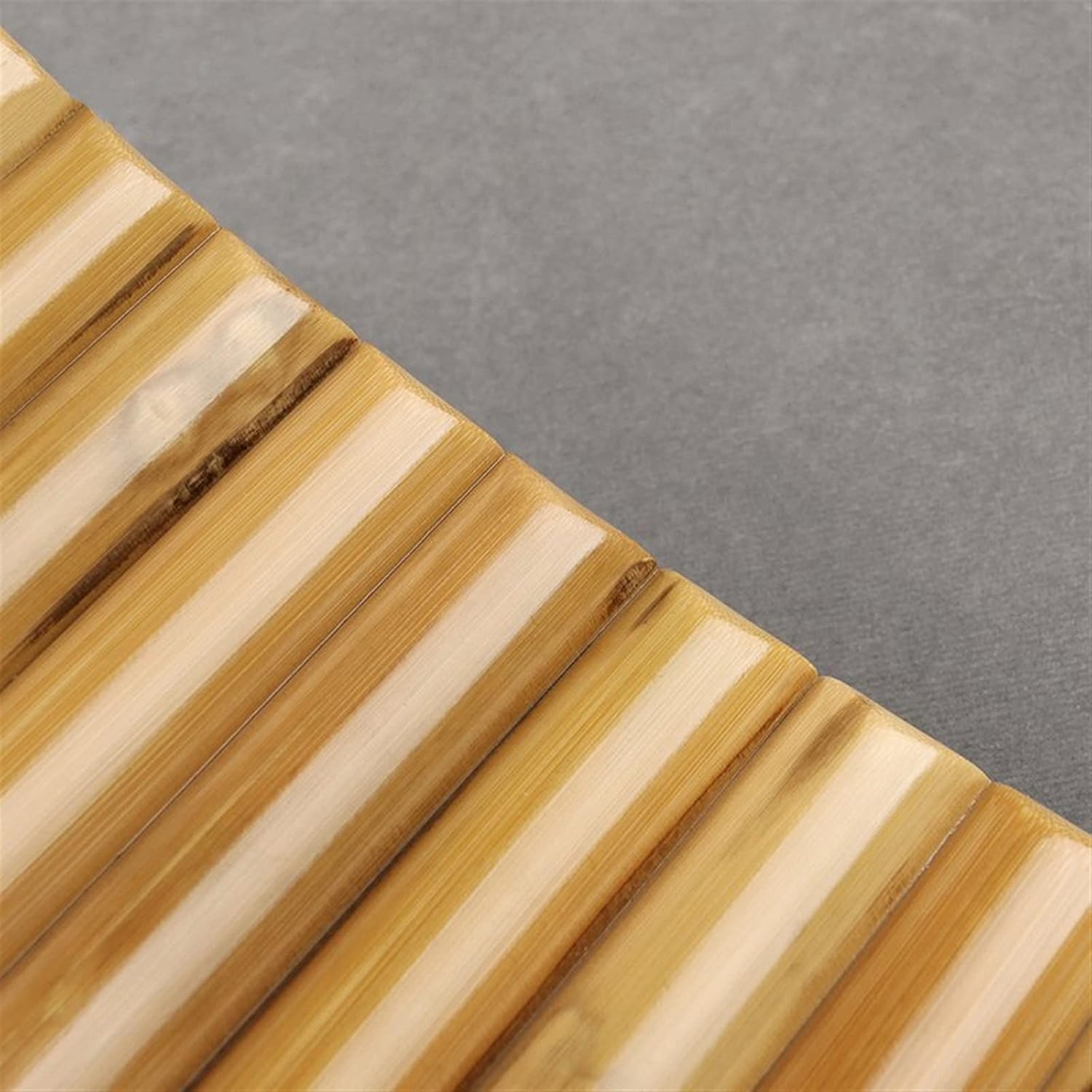 25 Pipes Pan Flute Instrument Bamboo Pan Flute Panpipes C Key Handmade Woodwind Instrument in C Key (Color : Right)