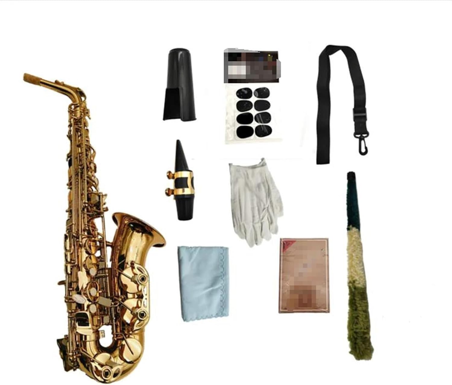 VBDEFRT Alto Saxophone Eb Flat Brass Gold Lacquer Plated Woodwind Instrument With Case Accessories (Color : Lavender)