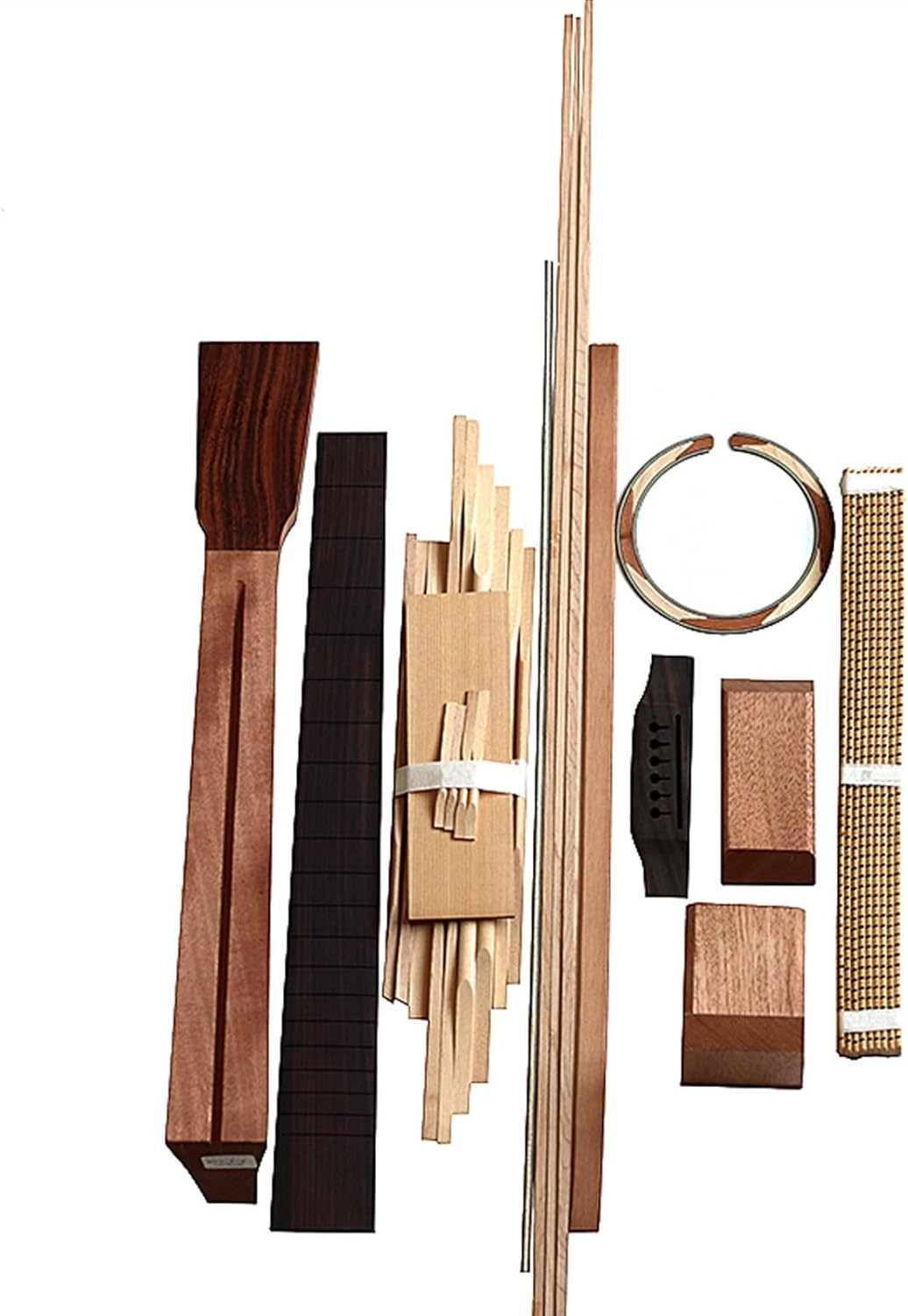 Peach Core Back Side Spruce Surface Full Single Folk Guitar Full Set of Materials Combination Guitar Making Materials Unfinished Guitar Body