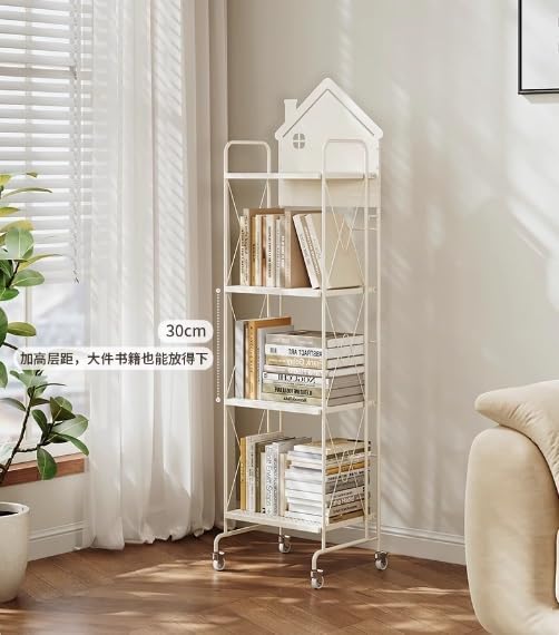 3/4/5 Layer Corner Bookcase,Storage Display Rack, Multi-Layer Storage Rack,Easy to Use for Small Space,Living Room, Office(Color 2,3tier) (Color 1 5tier)