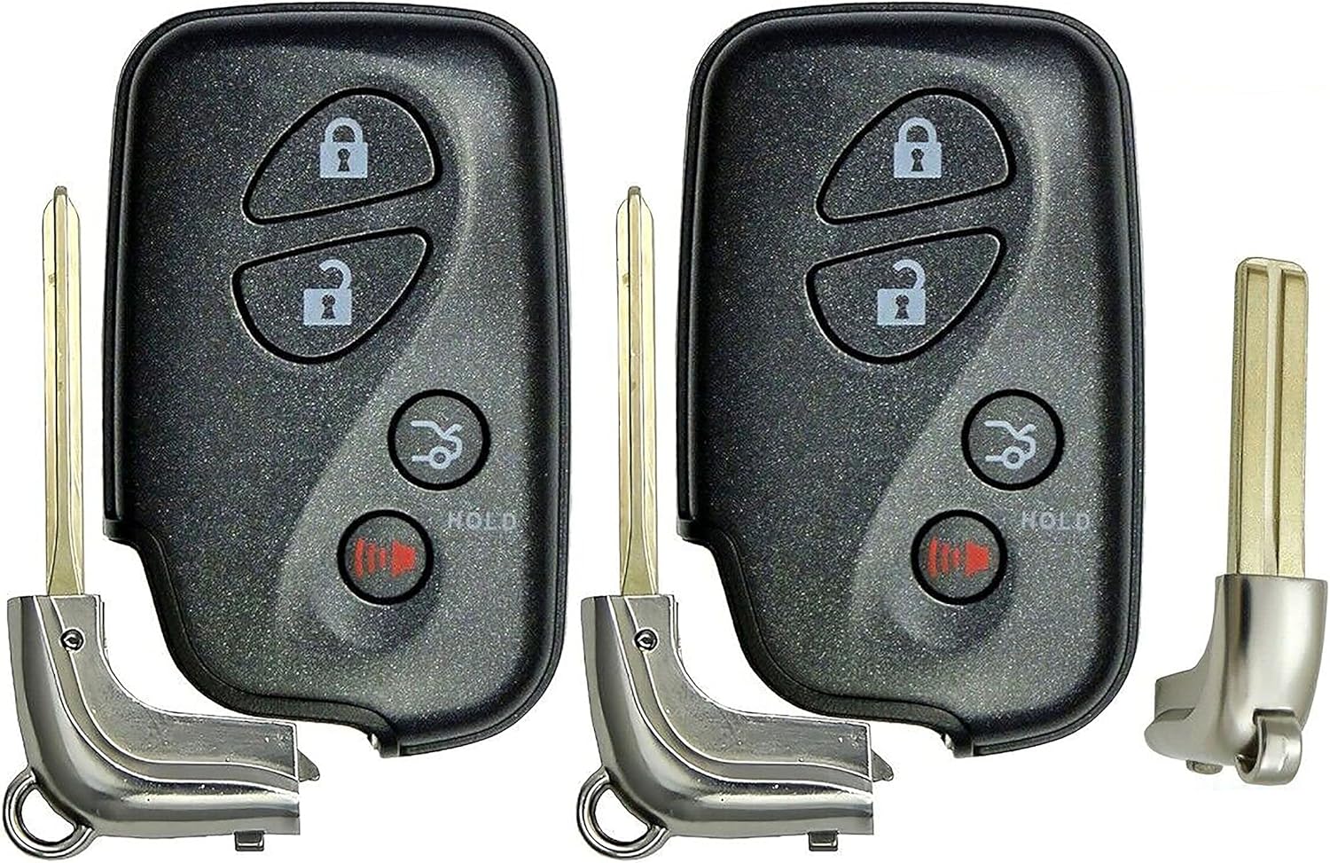 2X New Replacement Proximity Key Fob Remote Compatible with & Fit for Lexus (Read Description) - MPN HYQ14AAB-N-01