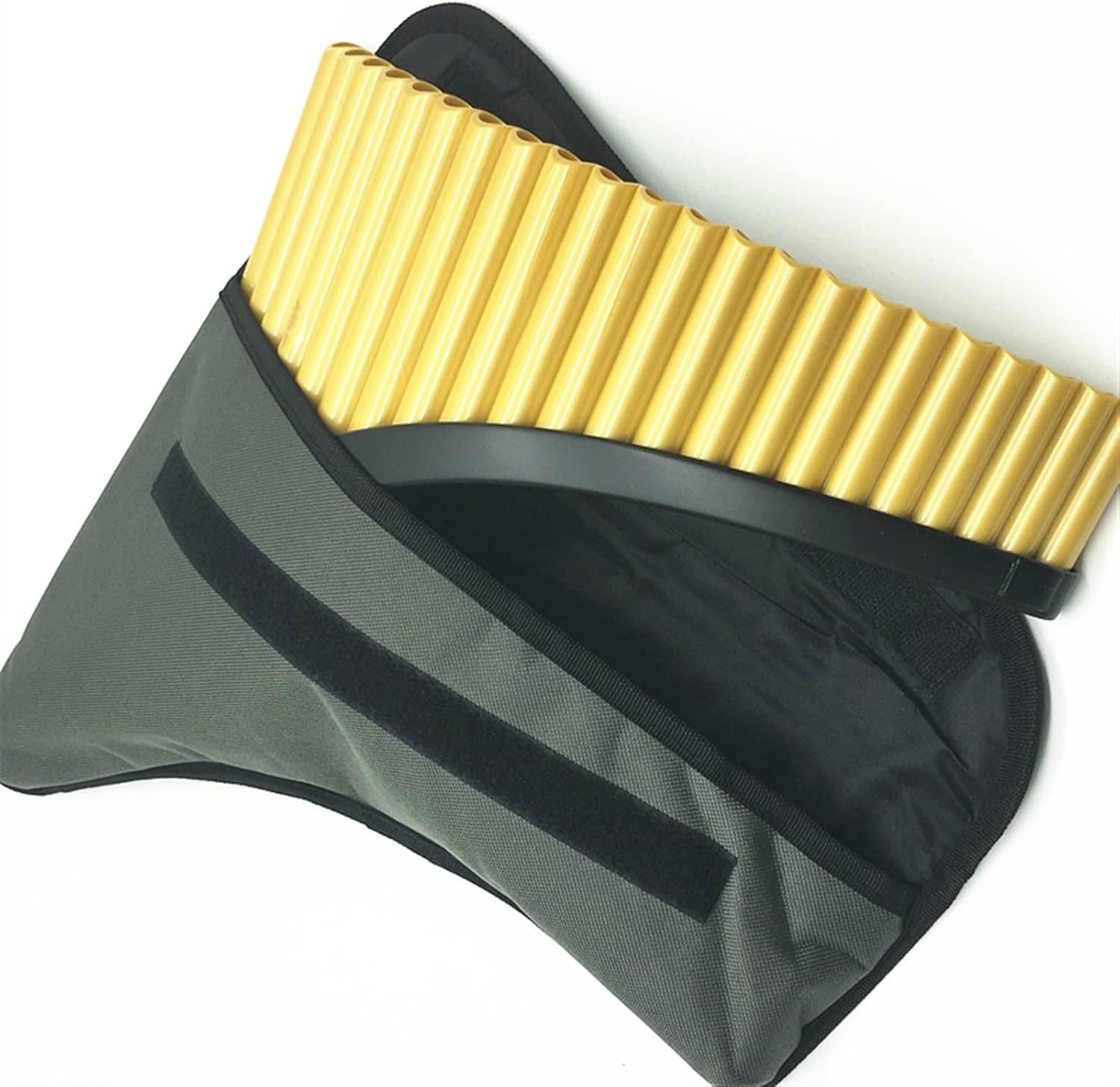 PanPipes Woodwind Instrument 22 Pipes ABS Plastic Material G Key Panpipes Musical Instruments (Color : Black Right Hand)