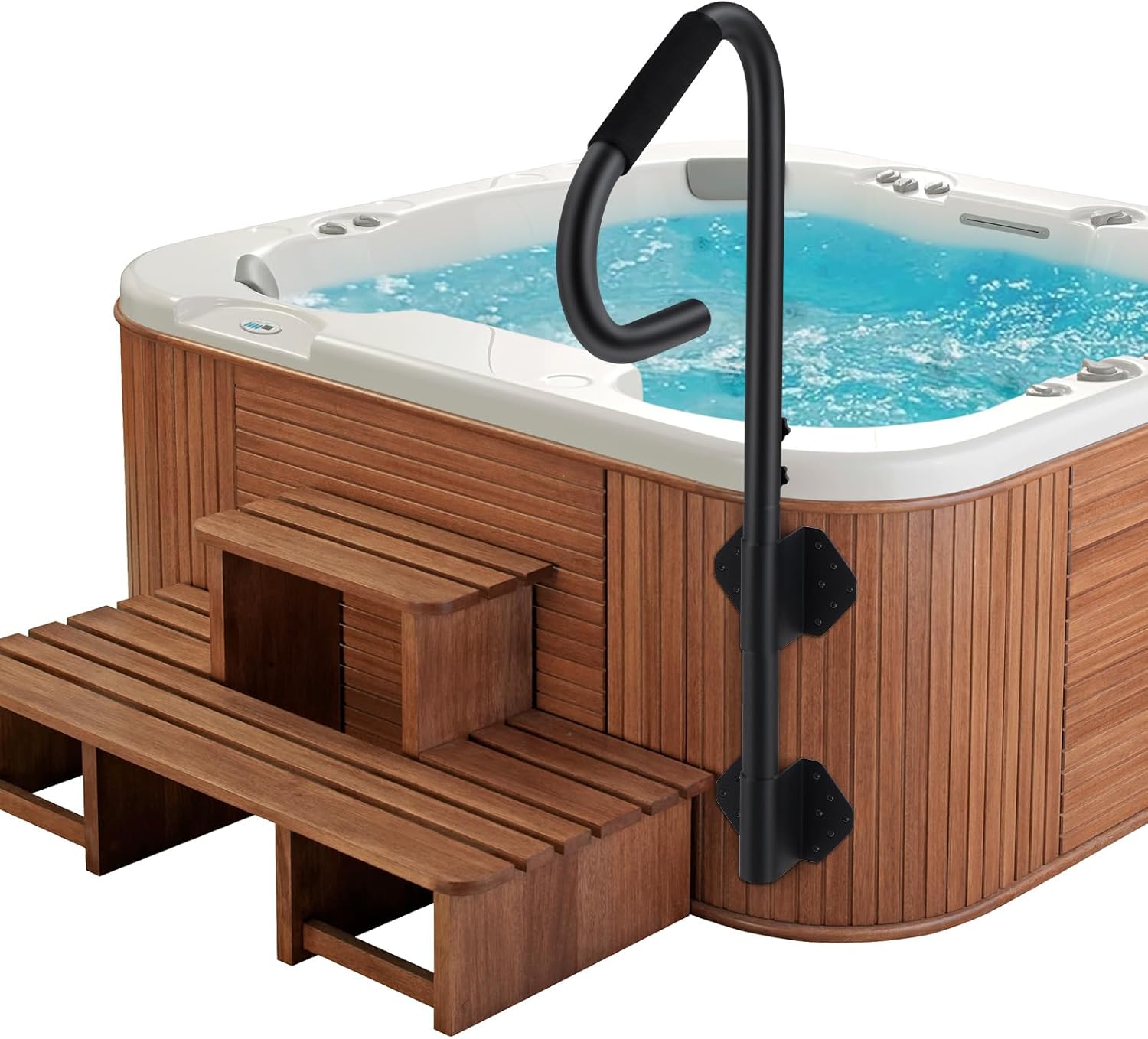 GarveeLife Hot Tub Handrail, 360° Rotatable Spa Side Handrail with 18