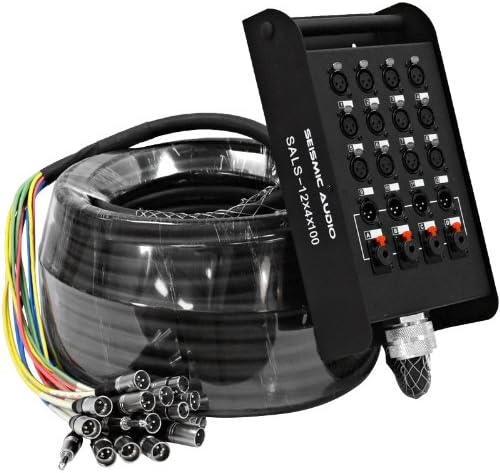 Seismic Audio - SALS-12x4x100 - 12 Channel 100' Pro Stage XLR Snake Cable (XLR & 1/4