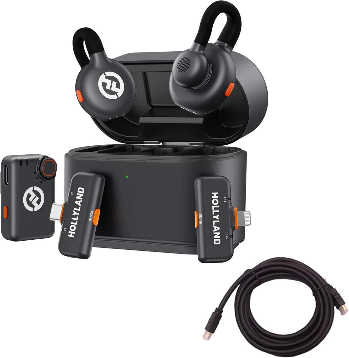 Hollyland HL-Lark M2S Ultimate Combo with HS-101 24K Golded Plated HDMI Cable