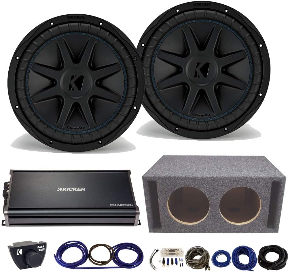 Kicker 44CVX122 CompVX Subwoofer Dual 2 Ohm 12