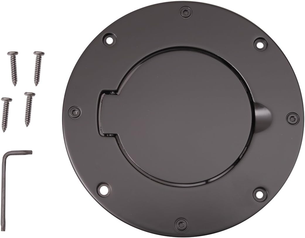 Rugged Ridge | Gas Cap Door, Non-Locking, Black | 11425.02 | Fits 1997-2006 Jeep Wrangler TJ